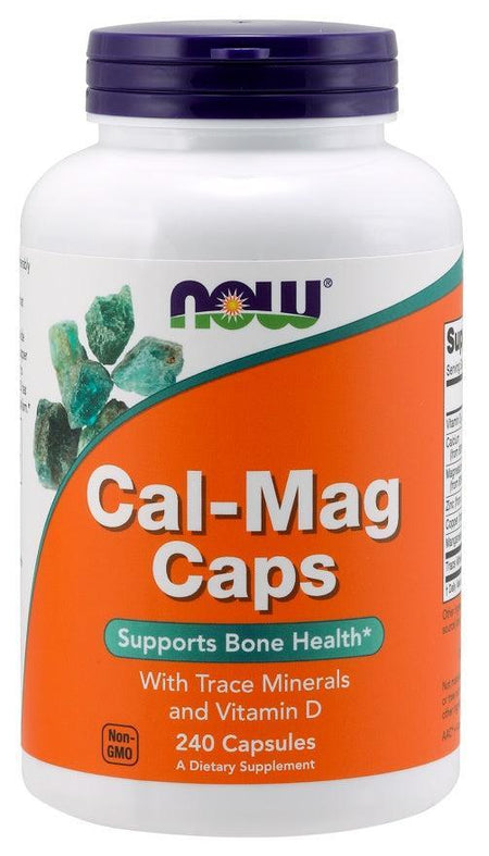 NOW Foods Cal-Mag Caps - 240 caps- Lillys Pharmacy and Health Store
