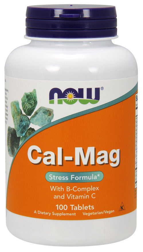 NOW Foods Cal-Mag with B-Complex and Vitamin C - 100 tablets - Lilly's Pharmacy