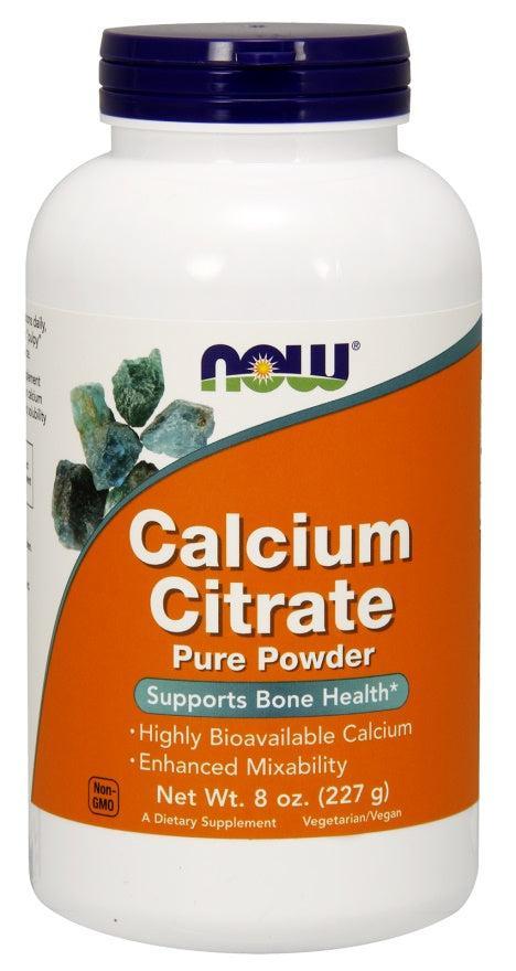 NOW Foods Calcium Citrate Pure Powder - 227g- Lillys Pharmacy and Health Store
