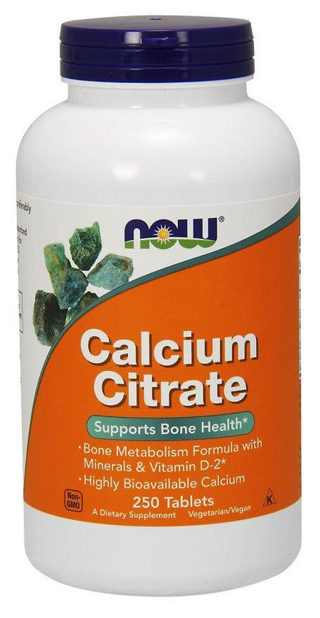 NOW Foods Calcium Citrate with Minerals & Vitamin D-2 - 250 tabs- Lillys Pharmacy and Health Store