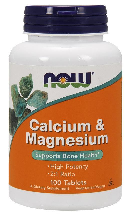 NOW Foods Calcium & Magnesium - 100 tablets - Lilly's Pharmacy