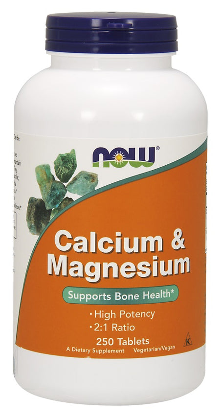 NOW Foods Calcium & Magnesium - 250 tablets - Lilly's Pharmacy