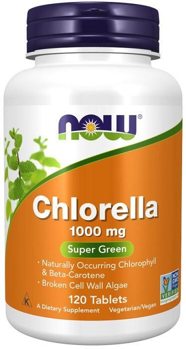 NOW Foods Chlorella, 1000mg - 120 tabs- Lillys Pharmacy and Health Store