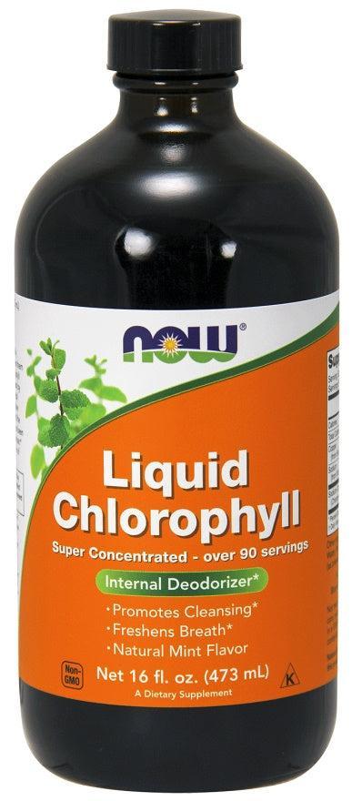 NOW Foods Chlorophyll Liquid - 473 ml.- Lillys Pharmacy and Health Store