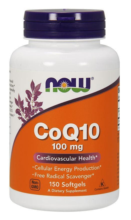 NOW Foods CoQ10, 100mg - 150 softgels- Lillys Pharmacy and Health Store