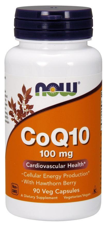 NOW Foods CoQ10 with Hawthorn Berry, 100mg - 90 vcaps- Lillys Pharmacy and Health Store