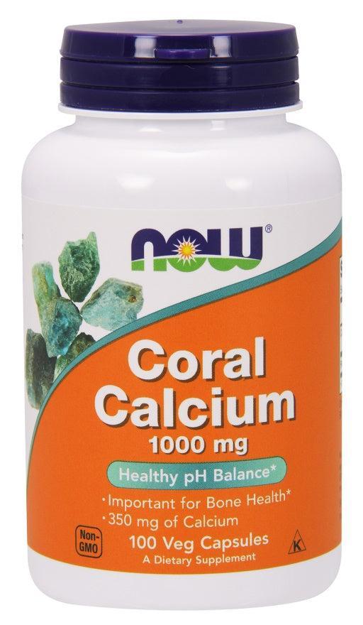 NOW Foods Coral Calcium, 1000mg - 100 vcaps- Lillys Pharmacy and Health Store