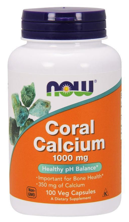 NOW Foods Coral Calcium, 1000mg - 100 vcaps- Lillys Pharmacy and Health Store