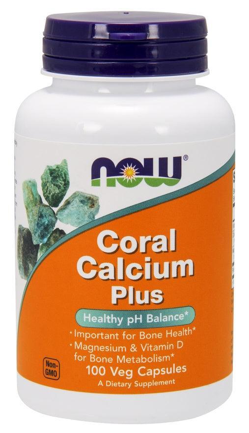 NOW Foods Coral Calcium Plus - 100 vcaps- Lillys Pharmacy and Health Store