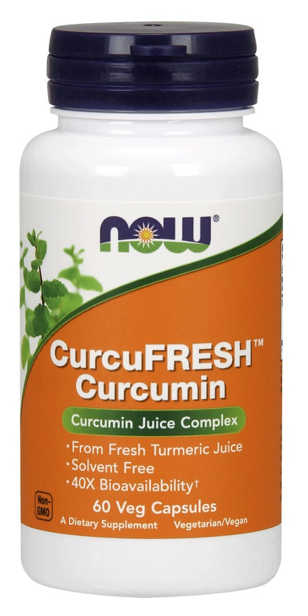 NOW Foods CurcuFRESH Curcumin, Capsules - 60 Vcaps - Lilly's Pharmacy