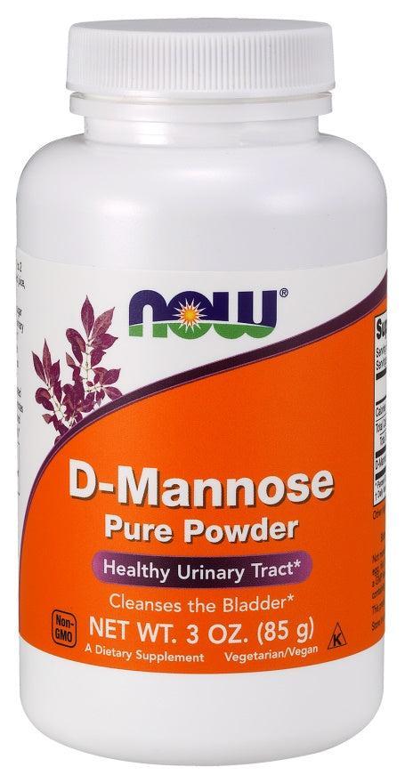 NOW Foods D-Mannose, Pure Powder - 85g- Lillys Pharmacy and Health Store