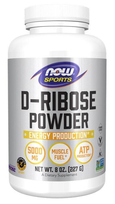 NOW Foods D-Ribose, Powder - 227g- Lillys Pharmacy and Health Store
