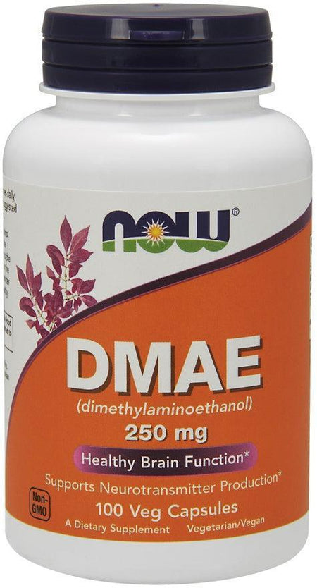 NOW Foods DMAE (Dimethylaminoethanol), 250mg - 100 vcaps- Lillys Pharmacy and Health Store