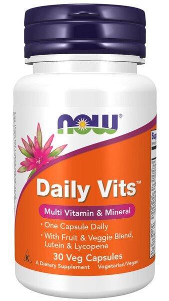 NOW Foods Daily Vits - 30 vcaps- Lillys Pharmacy and Health Store