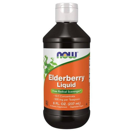 NOW Foods Elderberry, Liquid - 237 ml.- Lillys Pharmacy and Health Store