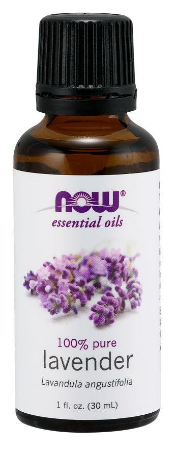 NOW Foods Essential Oil, Lavender Oil 100% Pure - 30 ml.- Lillys Pharmacy and Health Store