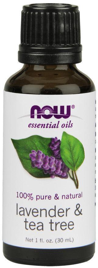 NOW Foods Essential Oil, Lavender & Tea Tree Oil - 30 ml.- Lillys Pharmacy and Health Store