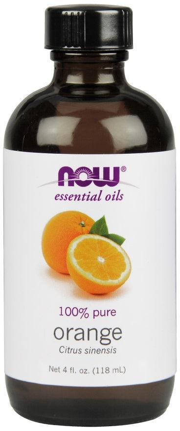NOW Foods Essential Oil, Orange Oil Pure - 118 ml.- Lillys Pharmacy and Health Store