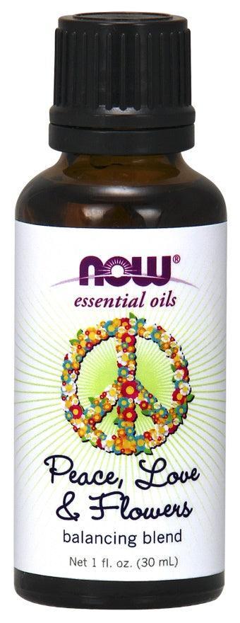 NOW Foods Essential Oil, Peace Love & Flowers Oil Blend - 30 ml.- Lillys Pharmacy and Health Store