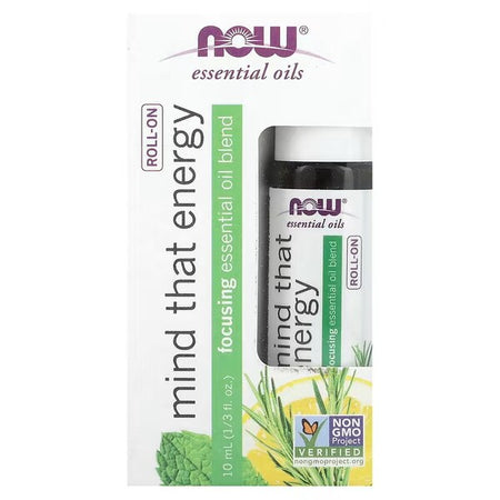 NOW Foods Essential Oil Roll-On, Mind That Energy - 10 ml. - Lilly's Pharmacy