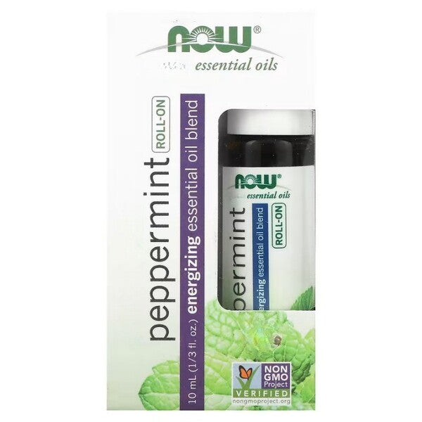 NOW Foods Essential Oil Roll-On, Peppermint - 10 ml. - Lilly's Pharmacy