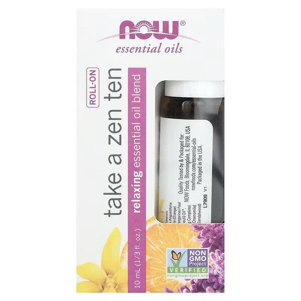 NOW Foods Essential Oil Roll-On, Take a Zen Ten - 10 ml. - Lilly's Pharmacy