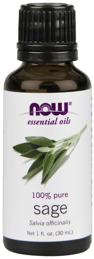 NOW Foods Essential Oil, Sage Oil - 30 ml.- Lillys Pharmacy and Health Store