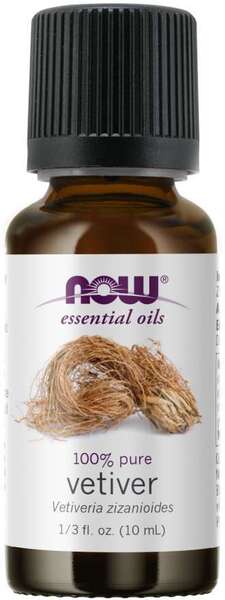 NOW Foods Essential Oil, Vetiver Oil - 10 ml.- Lillys Pharmacy and Health Store