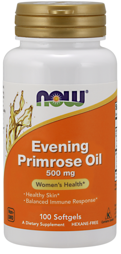 NOW Foods Evening Primrose Oil, 500mg - 100 softgels- Lillys Pharmacy and Health Store