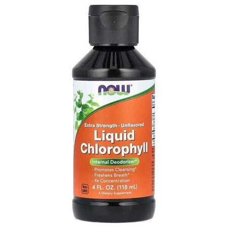 NOW Foods Extra Strength Liquid Chlorophyll, Unflavoured - 118 ml.- Lillys Pharmacy and Health Store