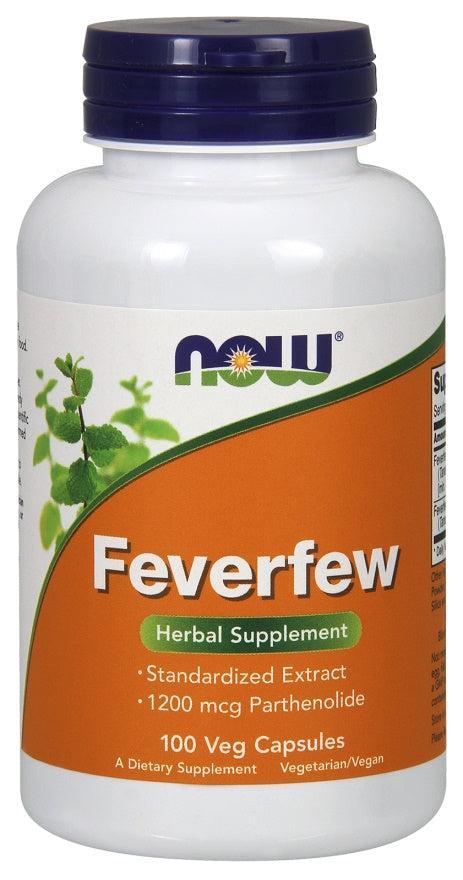 NOW Foods Feverfew - 100 vcaps- Lillys Pharmacy and Health Store