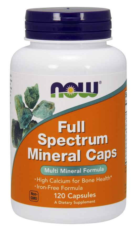 NOW Foods Full Spectrum Mineral Caps, Iron-Free - 120 Caps - Lilly's Pharmacy