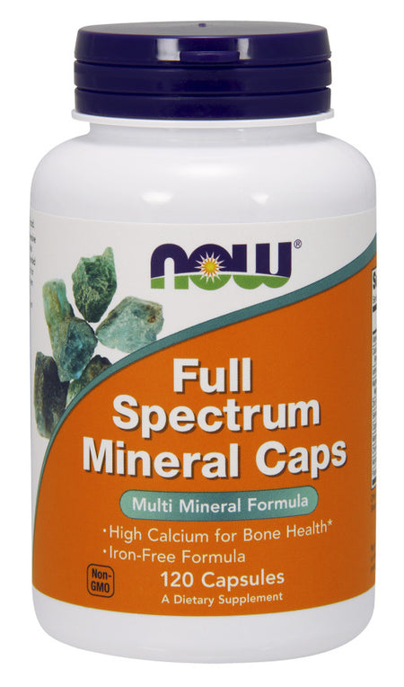NOW Foods Full Spectrum Mineral Caps, Iron-Free - 120 Caps - Lilly's Pharmacy