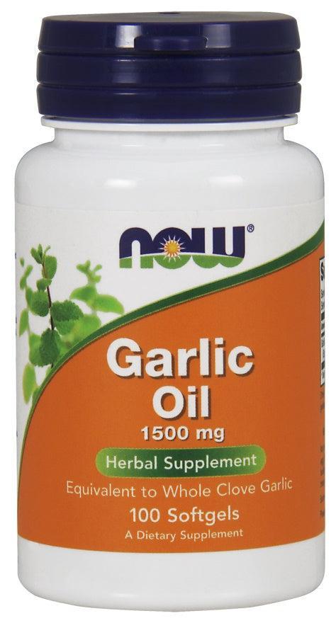 NOW Foods Garlic Oil, 1500mg - 100 softgels- Lillys Pharmacy and Health Store