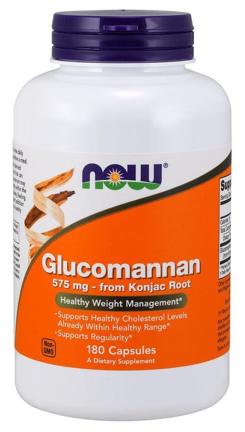 NOW Foods Glucomannan from Konjac Root, 575mg - 180 caps- Lillys Pharmacy and Health Store