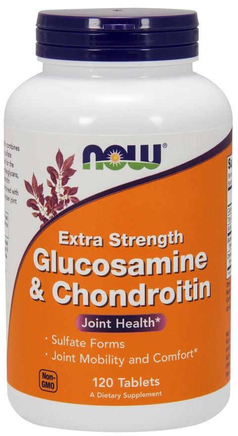 NOW Foods Glucosamine & Chondroitin Extra Strength - 120 tabs - Lilly’s Pharmacy & Health Store