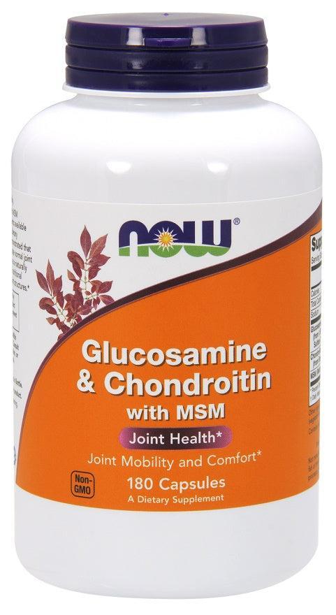 NOW Foods Glucosamine & Chondroitin with MSM - 180 caps - Lilly’s Pharmacy & Health Store