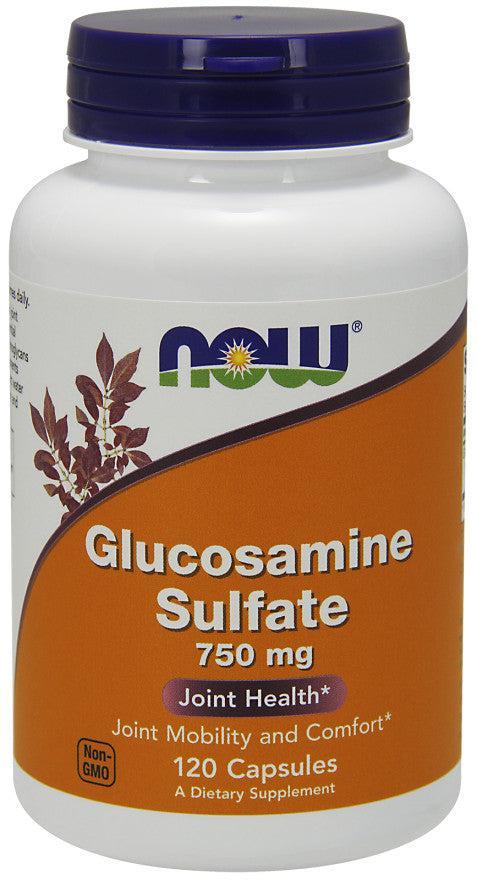 NOW Foods Glucosamine Sulfate, 750mg - 120 caps - Lilly’s Pharmacy & Health Store