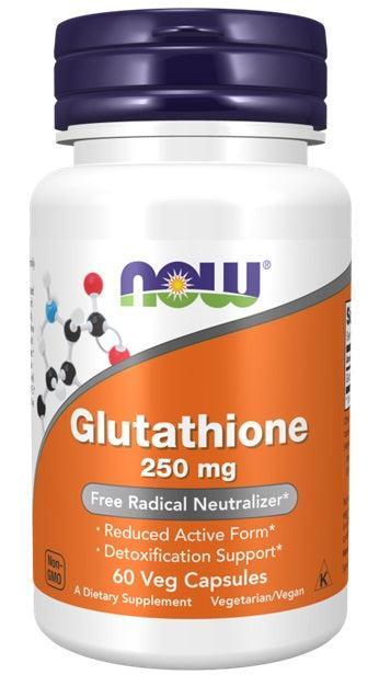 NOW Foods Glutathione, 250mg - 60 vcaps- Lillys Pharmacy and Health Store