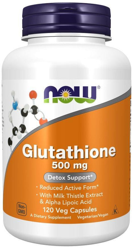 NOW Foods Glutathione, 500mg - 120 vcaps- Lillys Pharmacy and Health Store