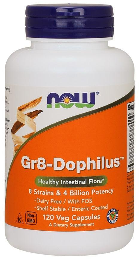 NOW Foods Gr8-Dophilus - 120 vcaps- Lillys Pharmacy and Health Store