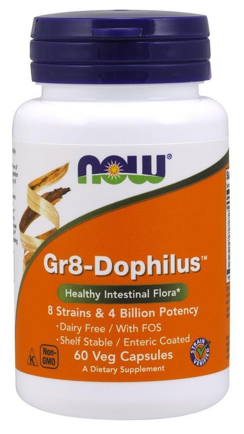 NOW Foods Gr8-Dophilus - 60 vcaps- Lillys Pharmacy and Health Store