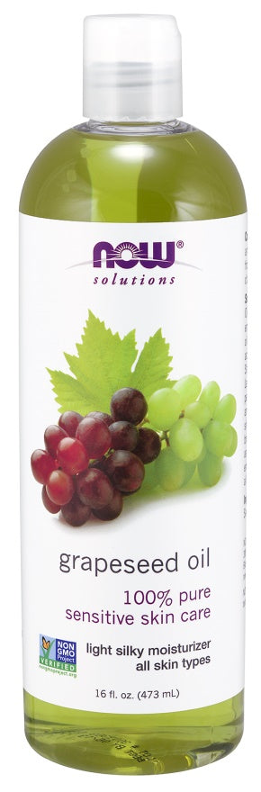 NOW Foods Grapeseed Oil - 473 ml. - Lilly's Pharmacy