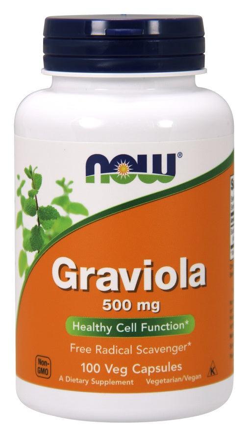 NOW Foods Graviola, 500mg - 100 vcaps- Lillys Pharmacy and Health Store
