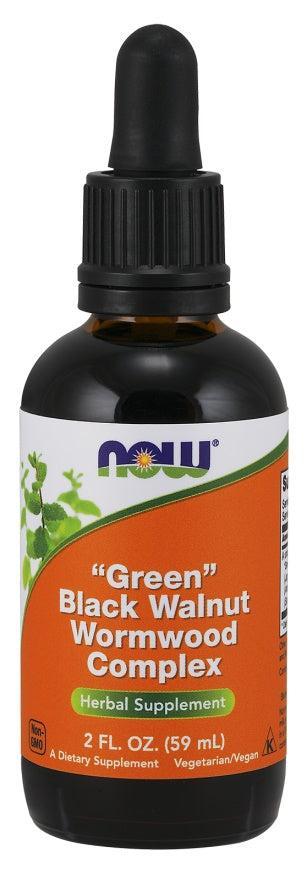 NOW Foods Green Black Walnut Wormwood Complex - 59 ml.- Lillys Pharmacy and Health Store