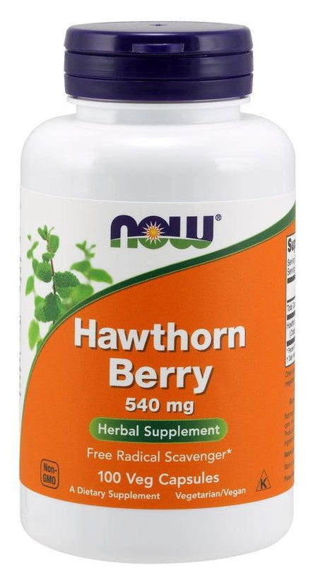 NOW Foods Hawthorn Berry, 540mg - 100 vcaps- Lillys Pharmacy and Health Store