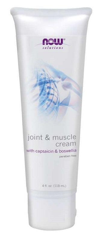 NOW Foods Joint & Muscle Cream - 118 ml.- Lillys Pharmacy and Health Store