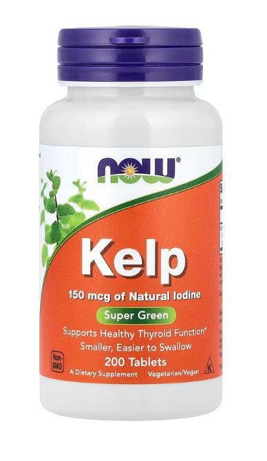 NOW Foods Kelp, 150mcg - 200 tabs- Lillys Pharmacy and Health Store