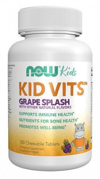 NOW Foods Kid Vits, Grape Splash - 120 chewables - Lilly’s Pharmacy & Health Store