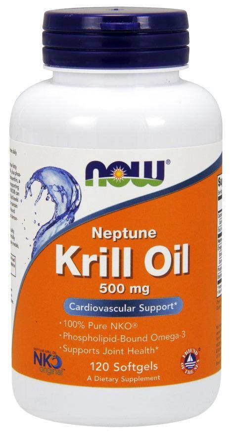 NOW Foods Krill Oil, 500mg - 120 softgels- Lillys Pharmacy and Health Store
